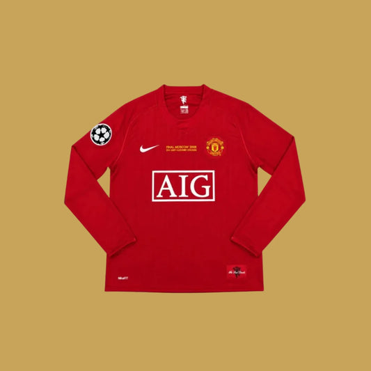 Manchester United Ronaldo 2008 Manga Larga (RETRO)
