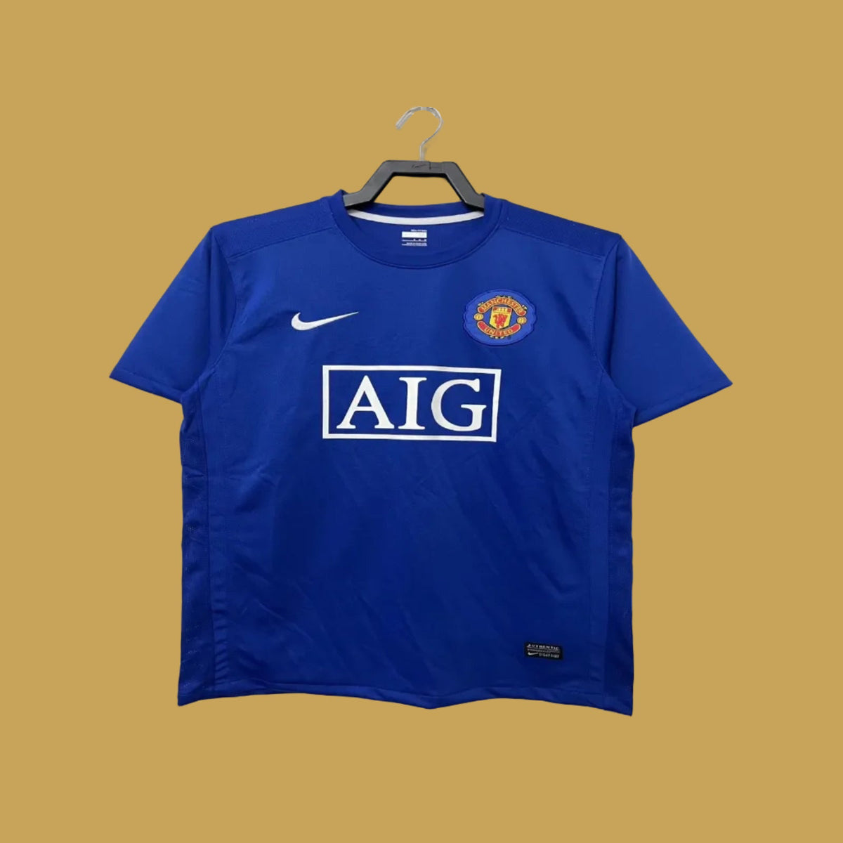 Manchester United Azul Manga Larga - 2008 (RETRO)