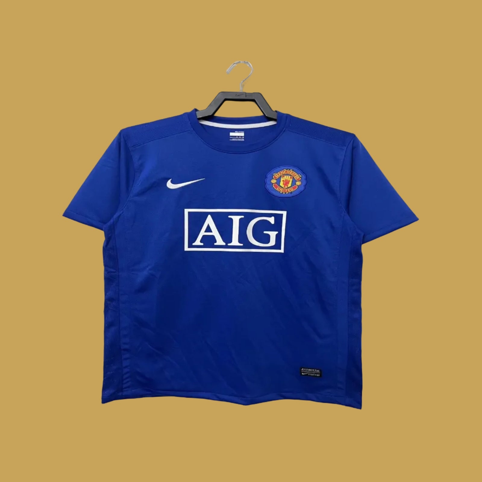 Manchester United Azul Manga Larga - 2008 (RETRO)