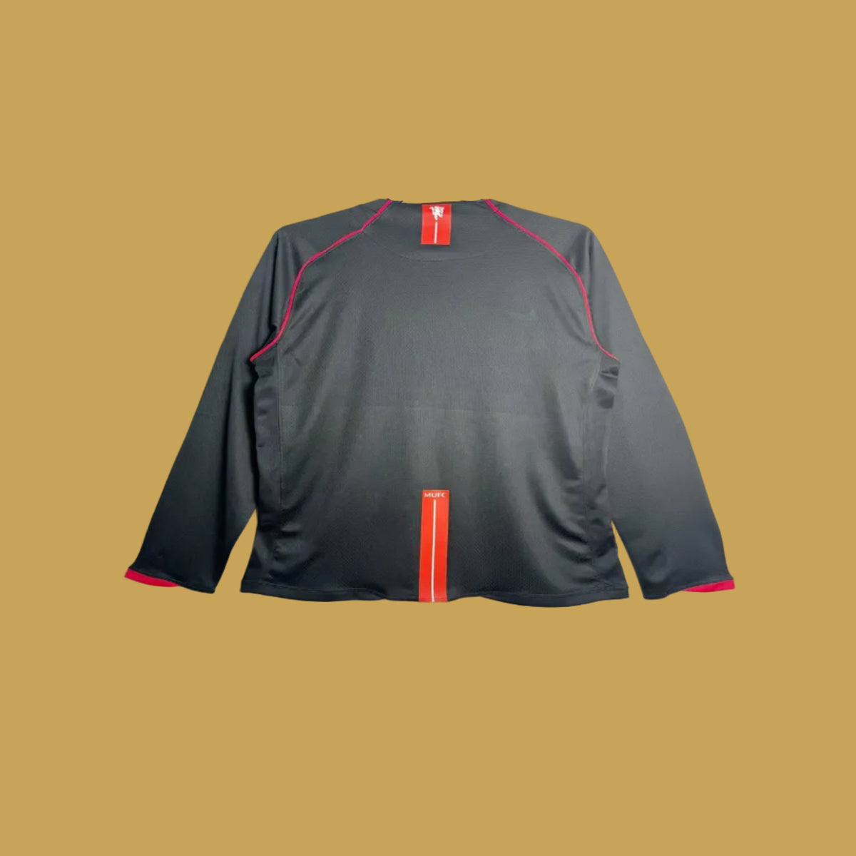Manchester United Negra Manga Larga - 07/08 (RETRO)